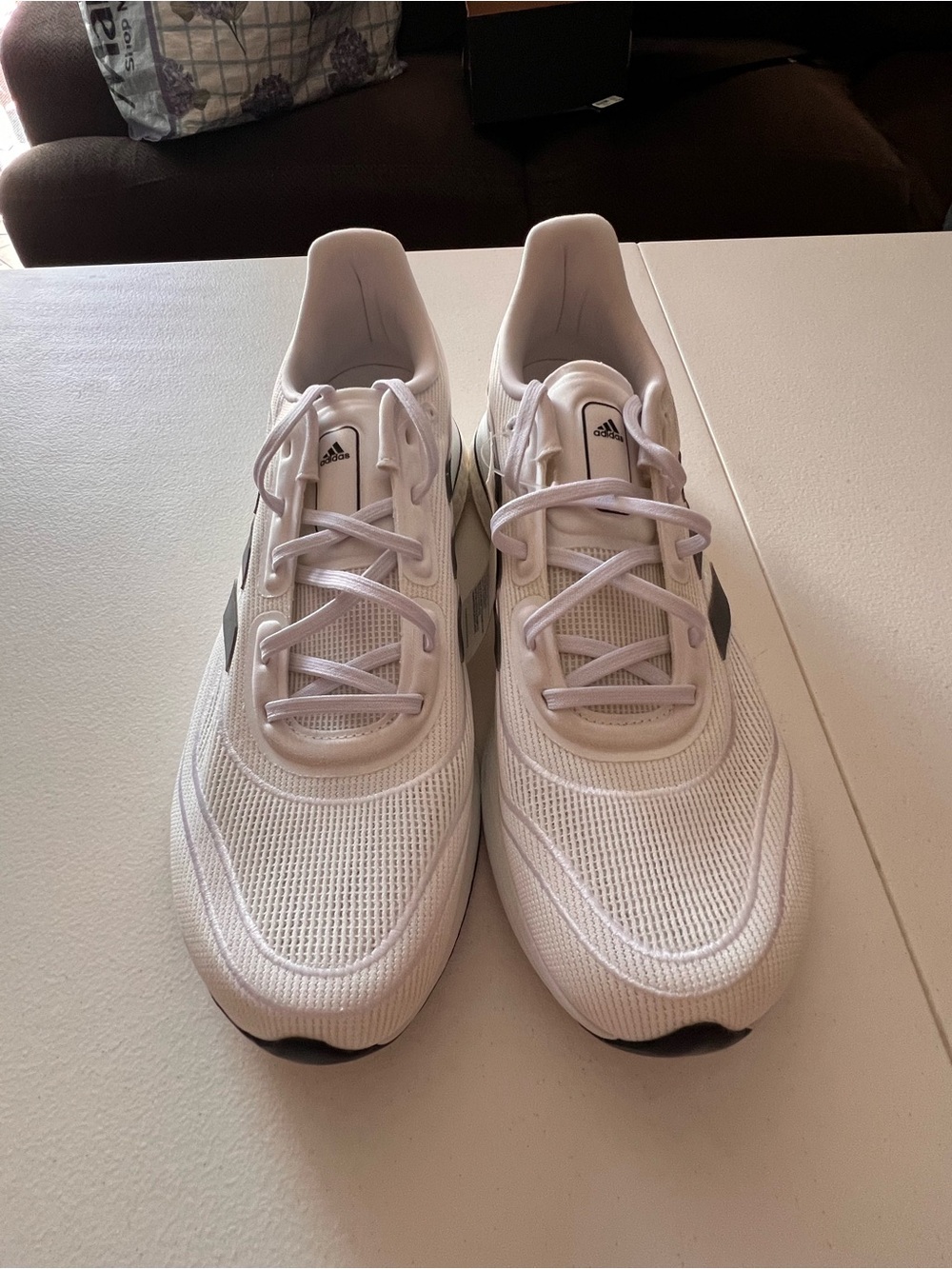 Adidas Men’s White Lightweight Running Shoes